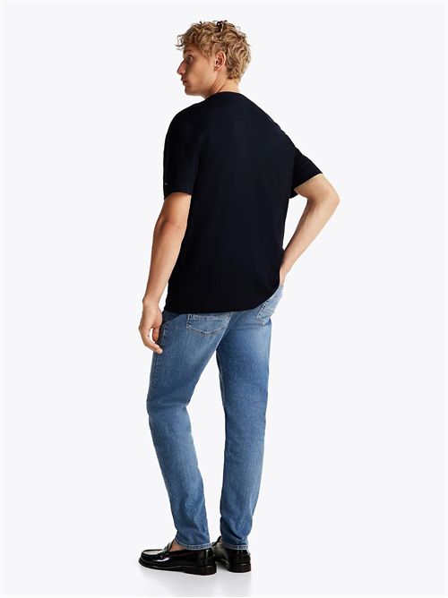 t-shirt uomo blu TOMMY HILFIGER | MW0MW37448DW5